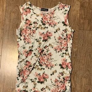 Maternity flowered tank top